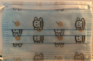 3-PLY DISPOSABLE KIDS FACE MASKS Pack of 10 - Florida Mask Supply