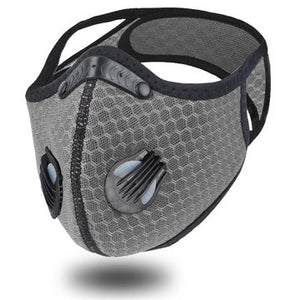 Sports Mask Grey PM2.5 Carbon Filter Mesh Wholesale Cheapest, Buy Now, In Stock, USA, Wholesaler, Distributor,