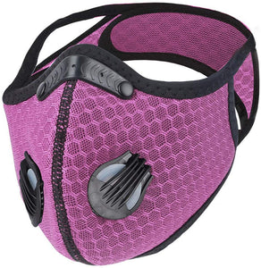 Sports Mask Pink PM2.5 Carbon Filter Mesh Wholesale Cheapest, Buy Now, In Stock, USA, Wholesaler, Distributor,
