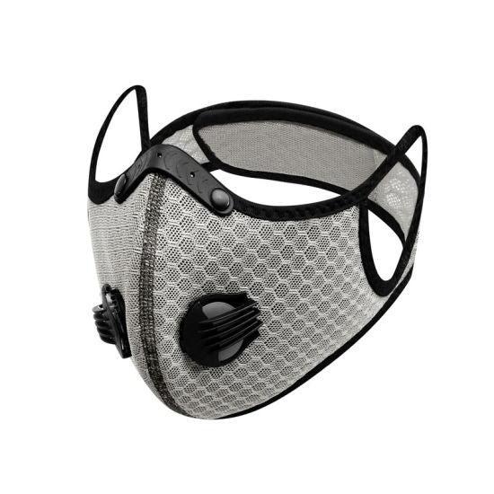 Sports Mask White PM2.5 Carbon Filter Mesh Wholesale Cheapest, Buy Now, In Stock, USA, Wholesaler, Distributor,
